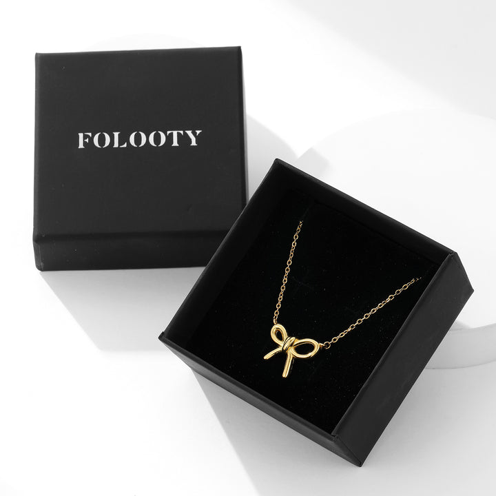 Gold Classic Bow Jewelry Set - FOLOOTY BOUTIQUE