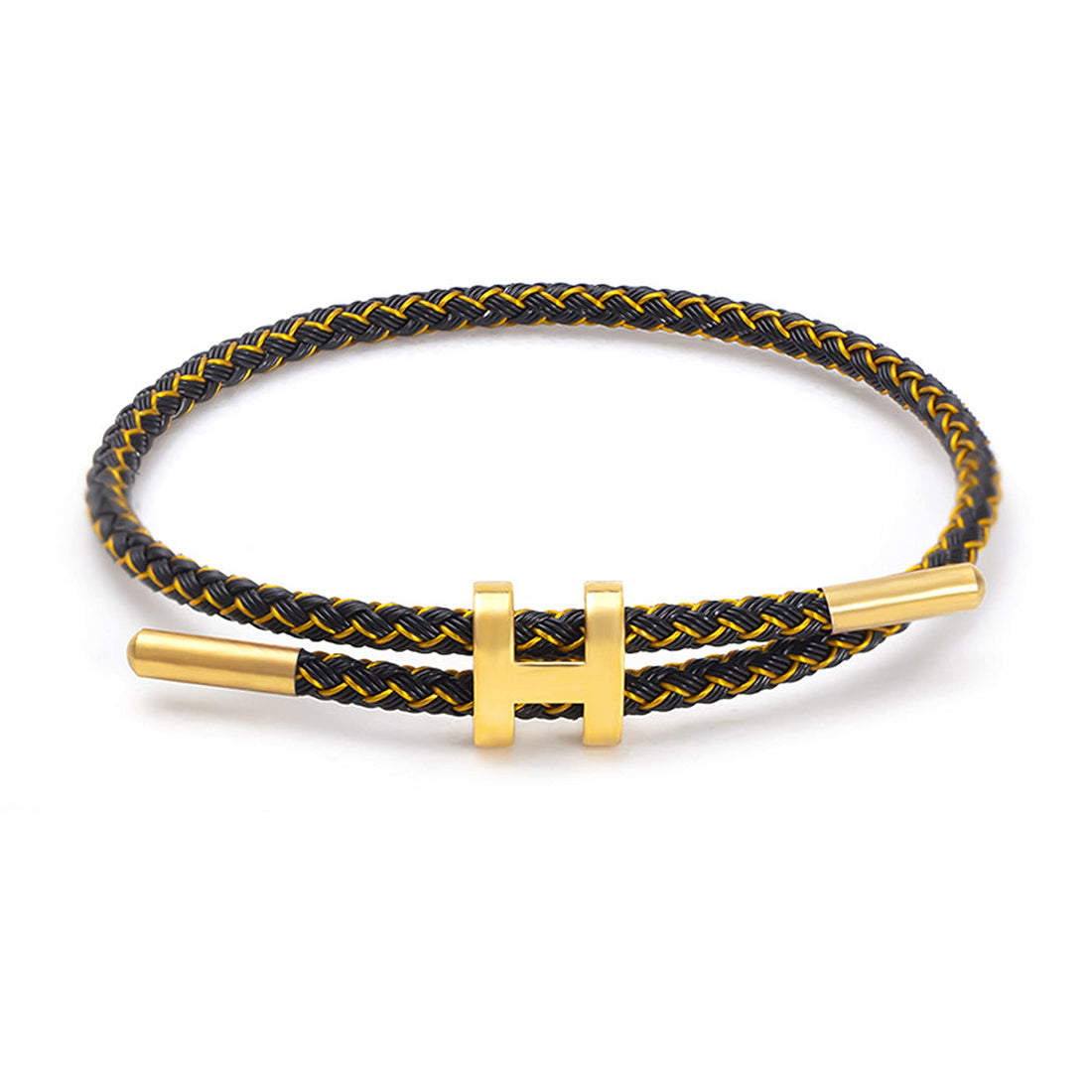 Gold H Shape Bracelet