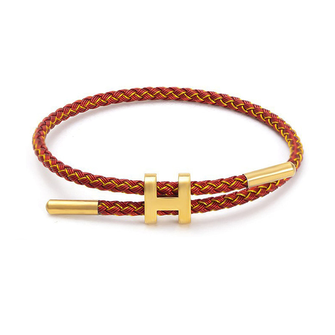 Gold H Shape Bracelet