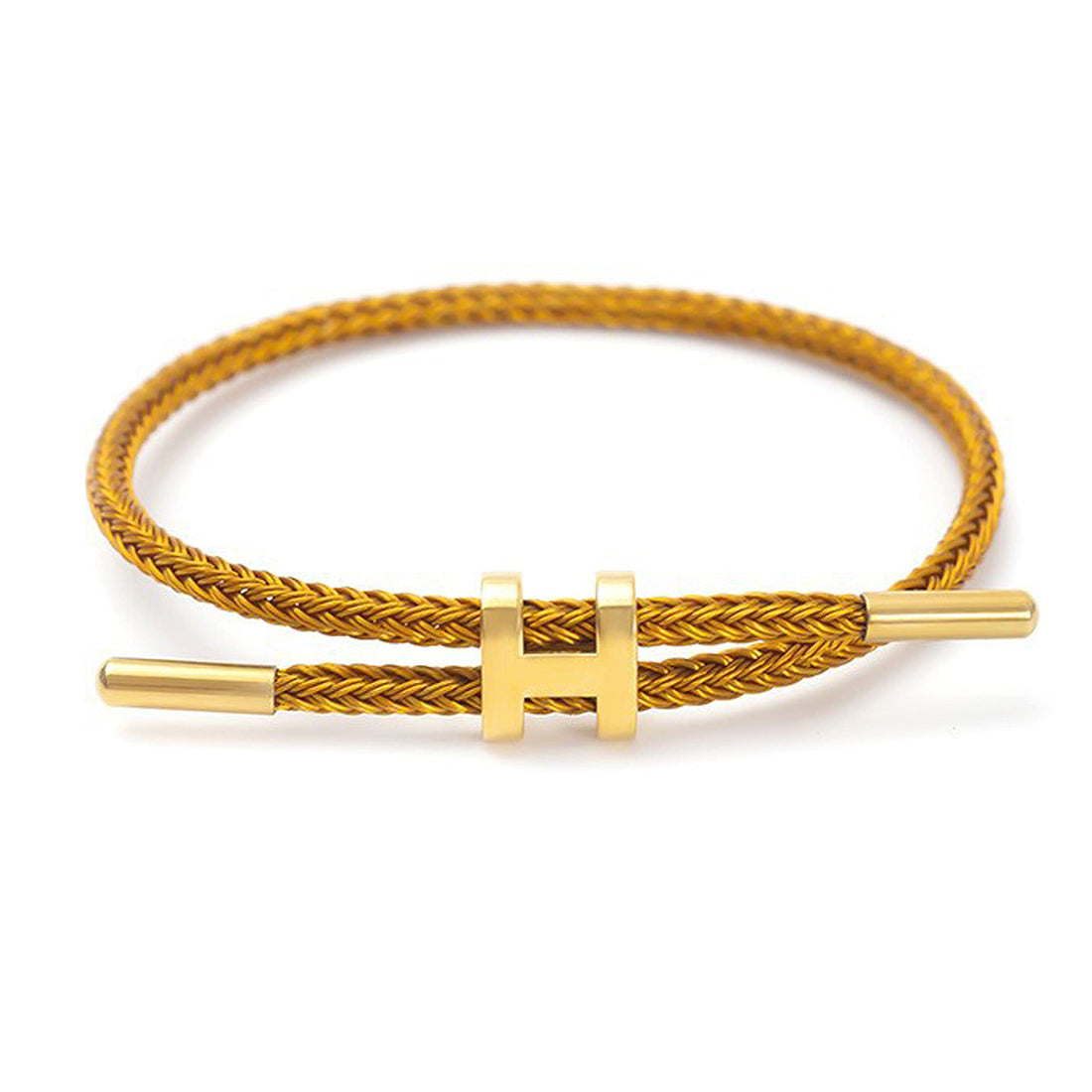 Gold H Shape Bracelet