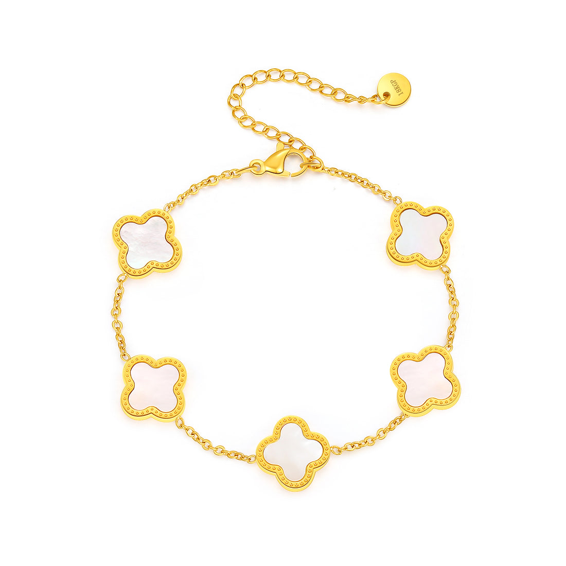 Lucky Clover Gold Bracelet - FOLOOTY BOUTIQUE