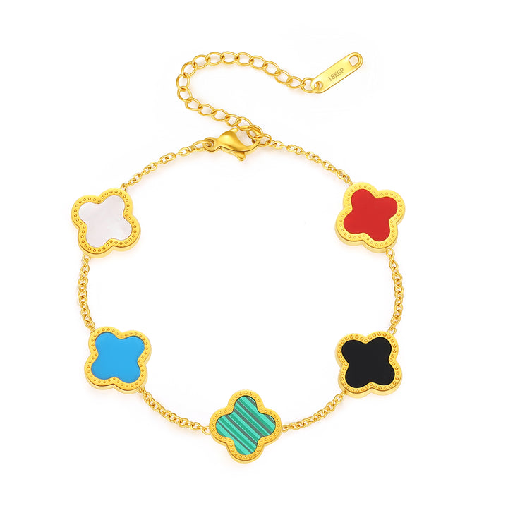 Lucky Clover Gold Bracelet - FOLOOTY BOUTIQUE