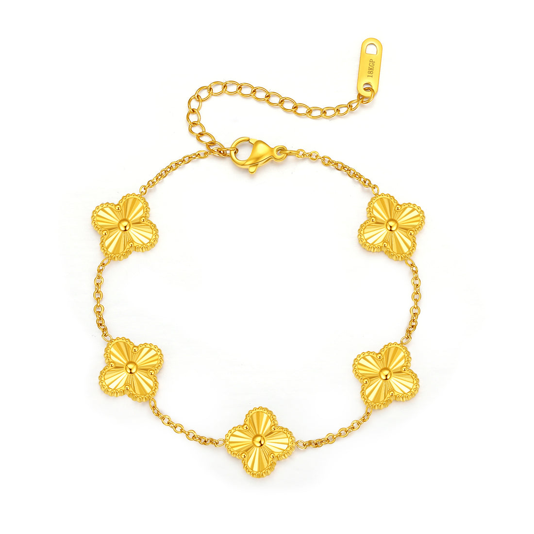 Lucky Clover Gold Bracelet - FOLOOTY BOUTIQUE