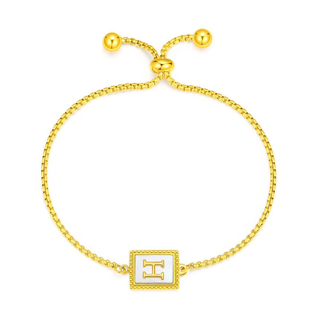 Gold Initial Letters Bracelet - FOLOOTY BOUTIQUE