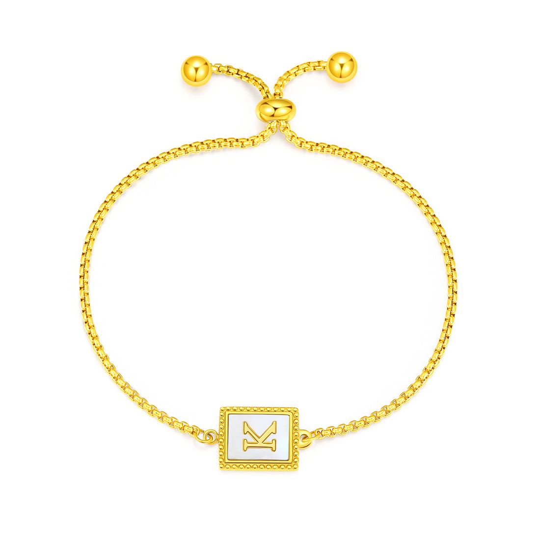 Gold Initial Letters Bracelet - FOLOOTY BOUTIQUE