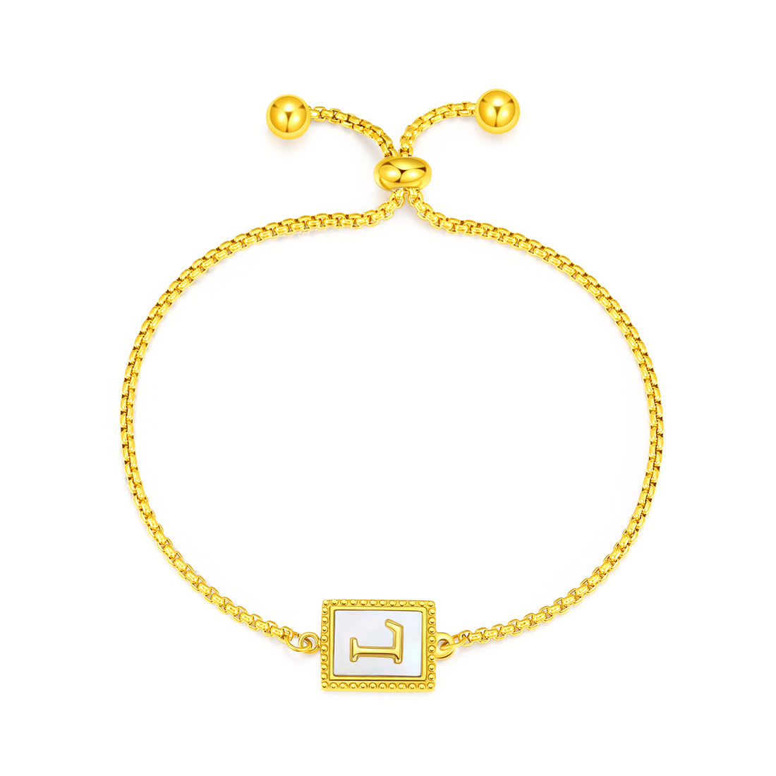 Gold Initial Letters Bracelet - FOLOOTY BOUTIQUE