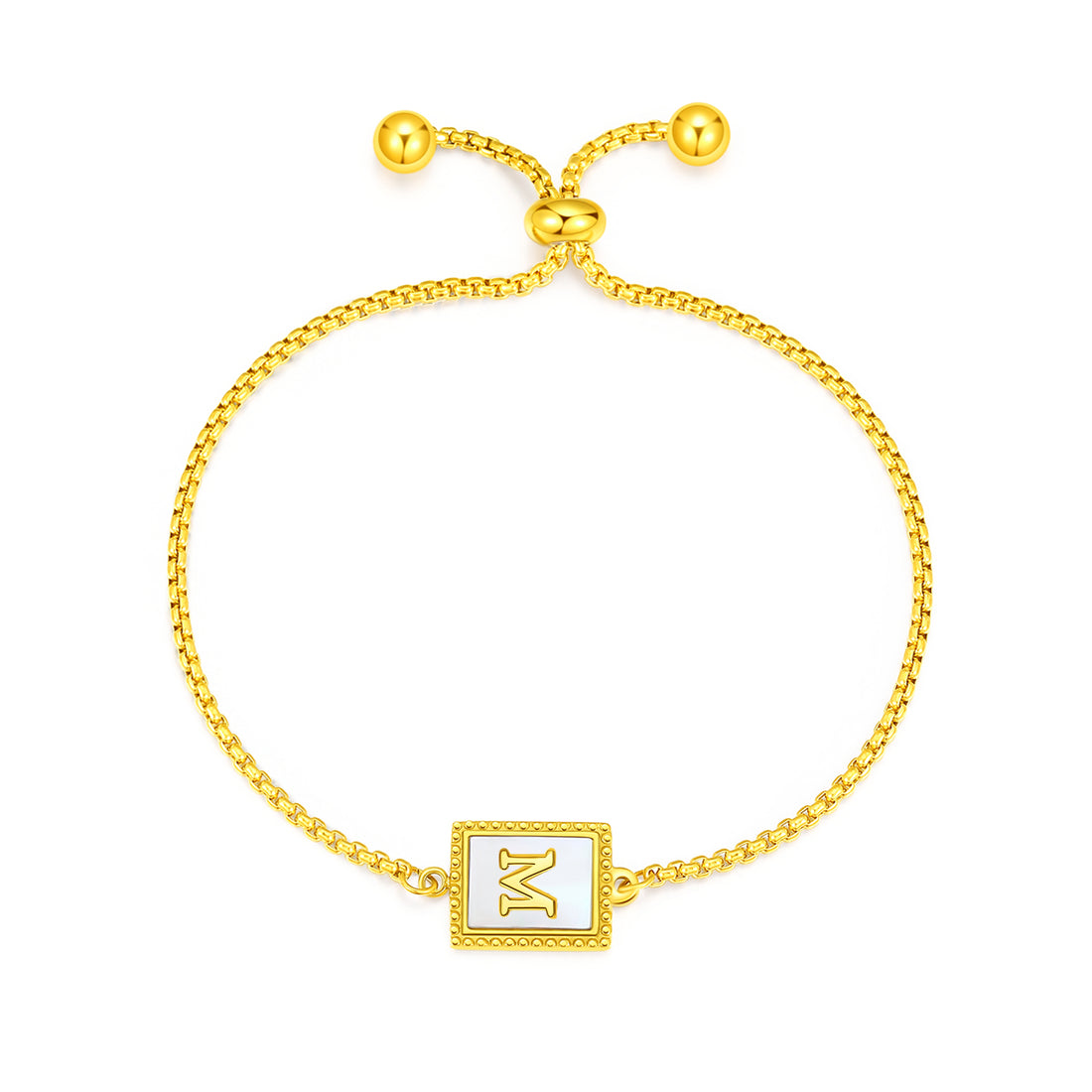 Gold Initial Letters Bracelet - FOLOOTY BOUTIQUE