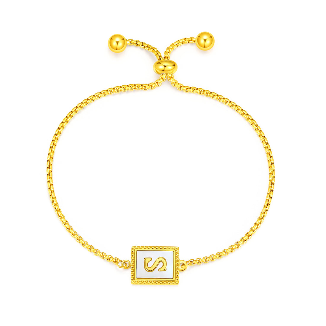 Gold Initial Letters Bracelet - FOLOOTY BOUTIQUE