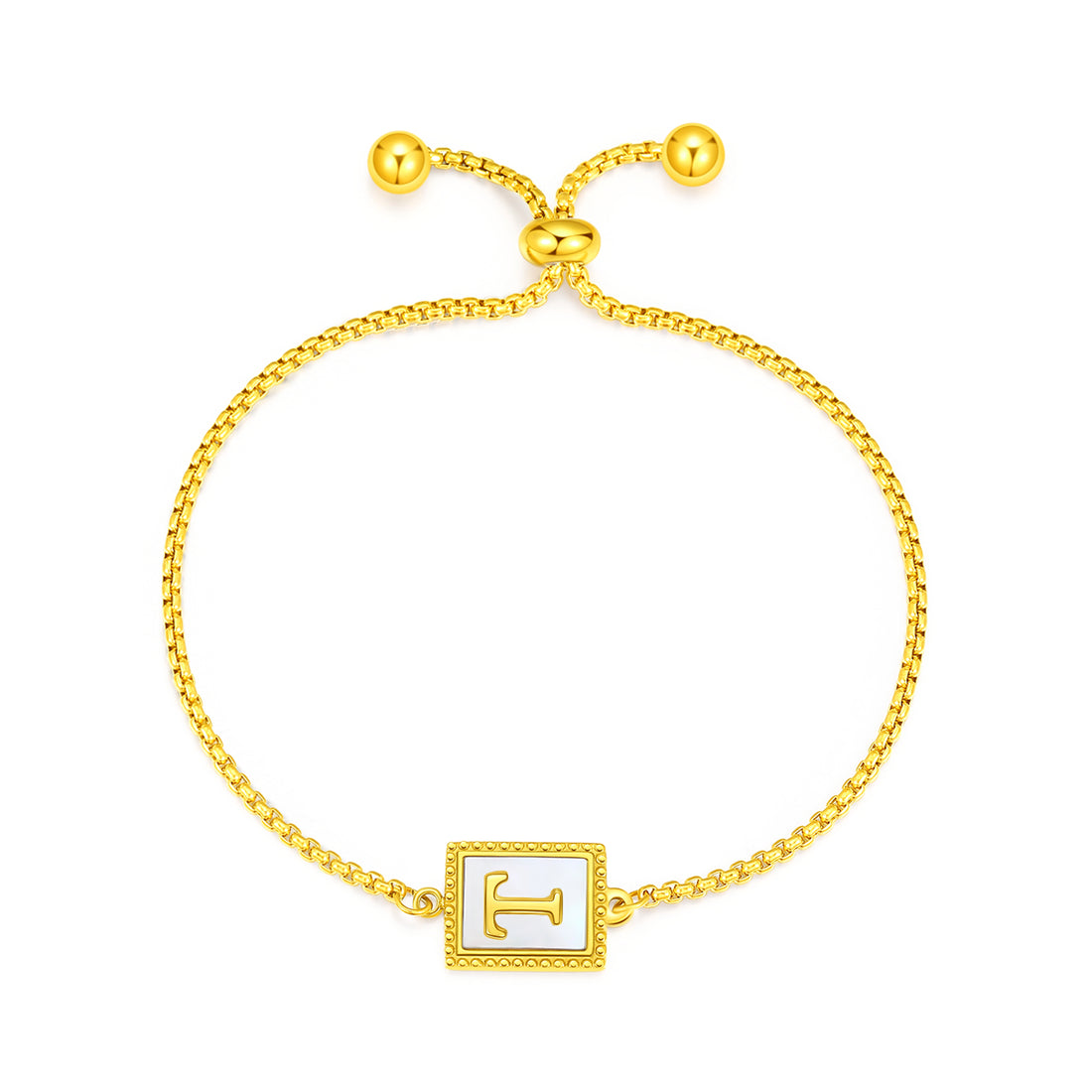 Gold Initial Letters Bracelet - FOLOOTY BOUTIQUE