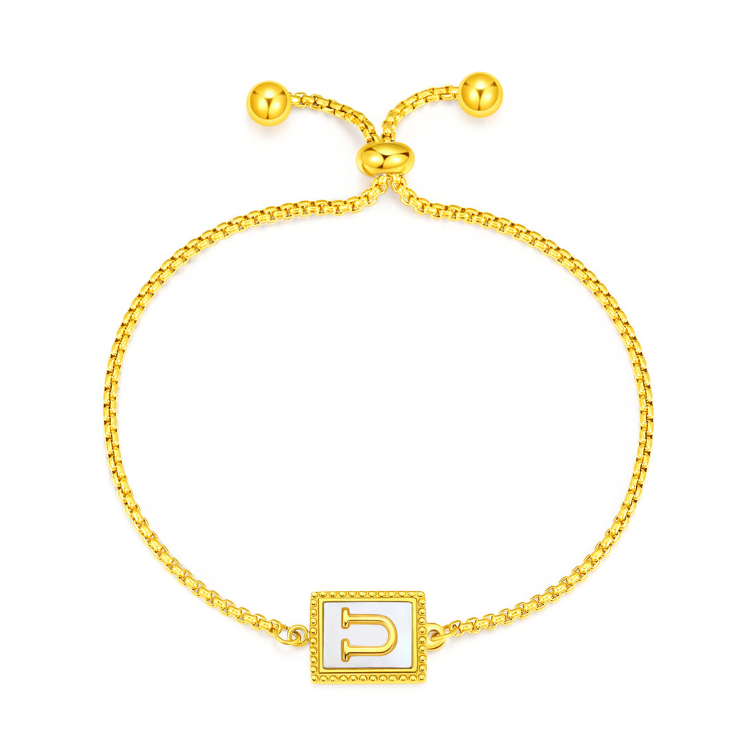 Gold Initial Letters Bracelet - FOLOOTY BOUTIQUE