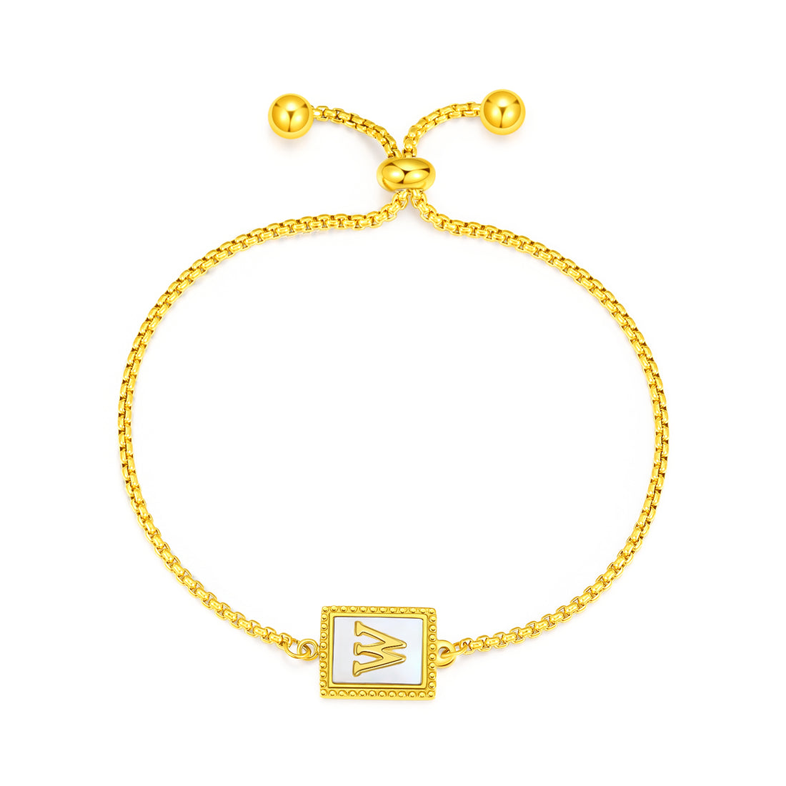 Gold Initial Letters Bracelet - FOLOOTY BOUTIQUE