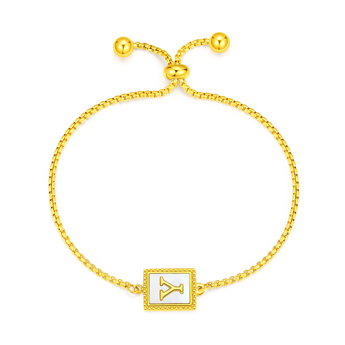 Gold Initial Letters Bracelet - FOLOOTY BOUTIQUE