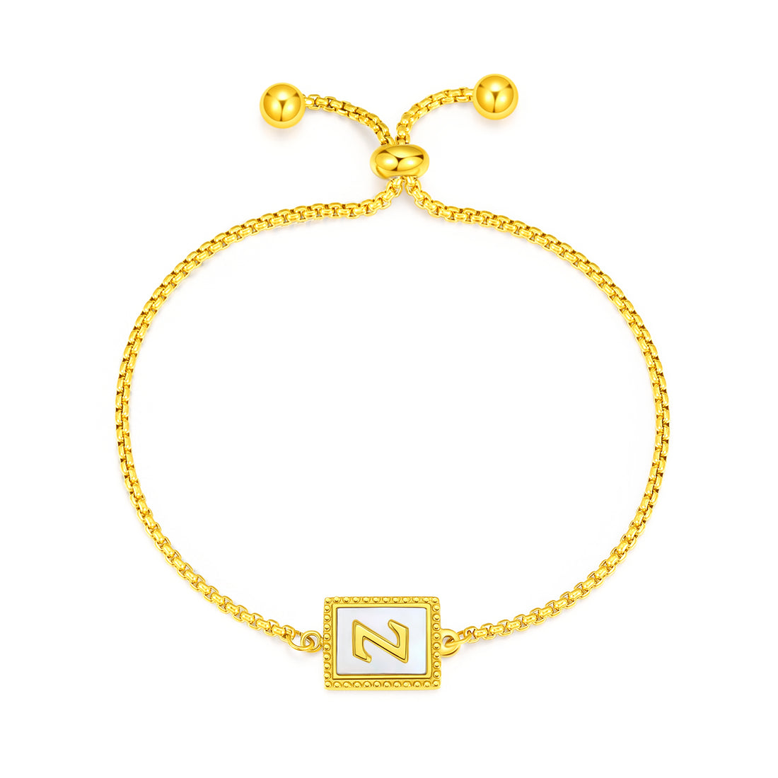 Gold Initial Letters Bracelet - FOLOOTY BOUTIQUE