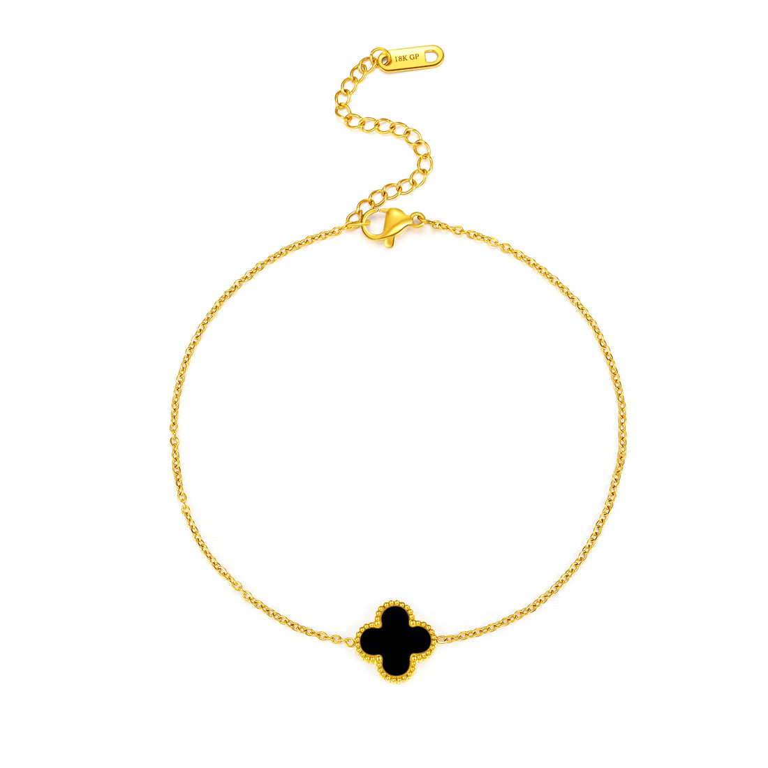 Lucky Clover Chain Charm Anklet - FOLOOTY BOUTIQUE