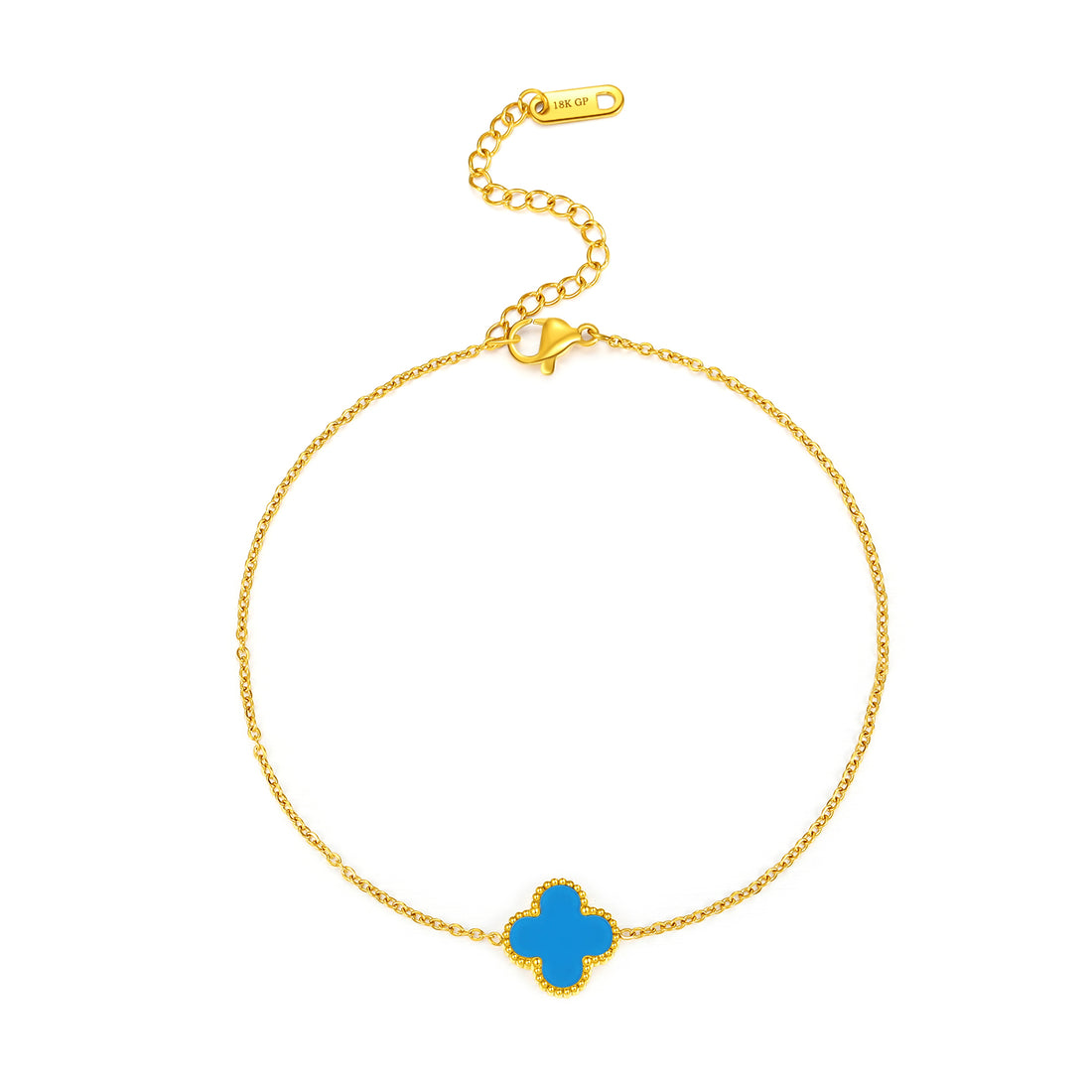 Lucky Clover Chain Charm Anklet - FOLOOTY BOUTIQUE