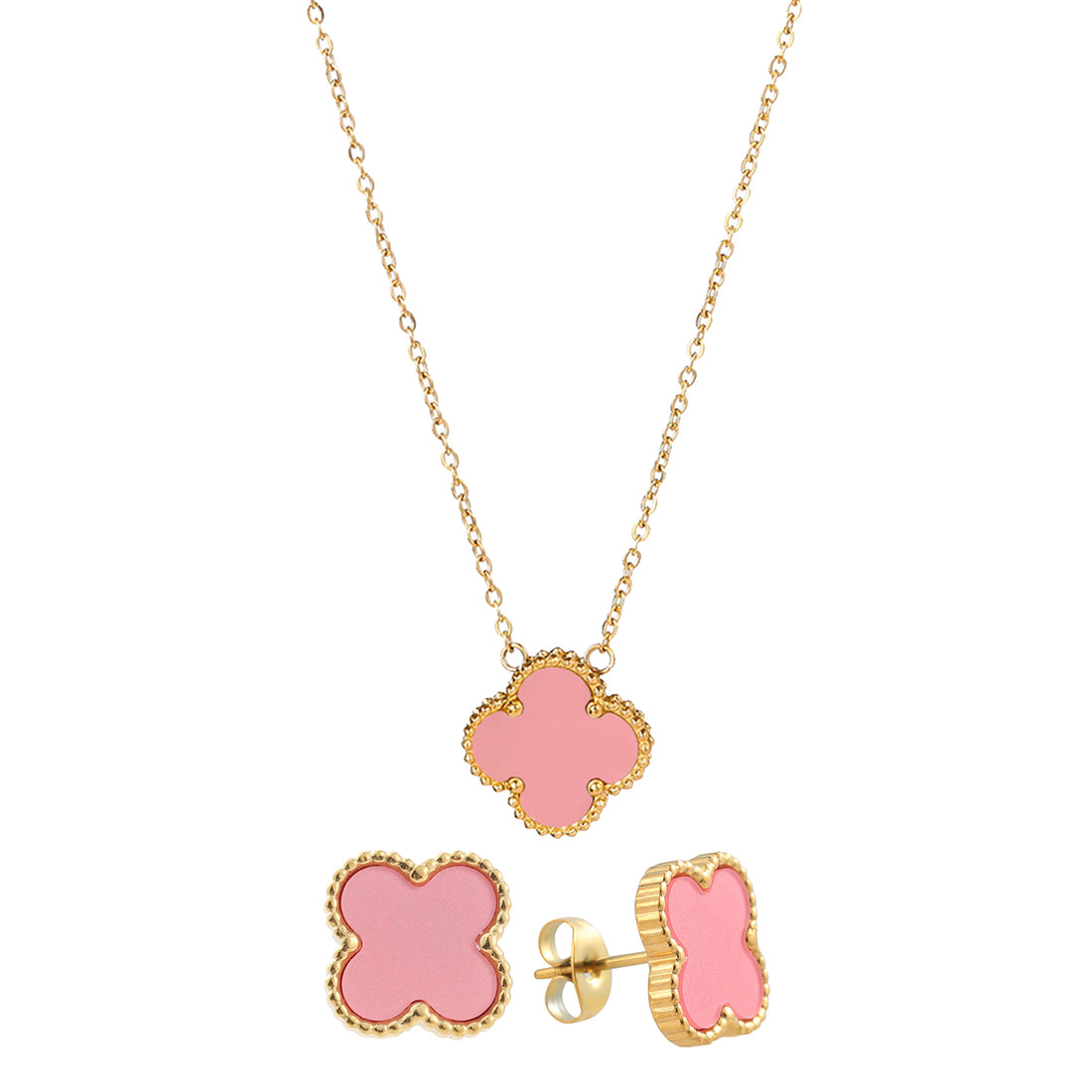 Gold Lucky Clover Jewelry Set - FOLOOTY BOUTIQUE