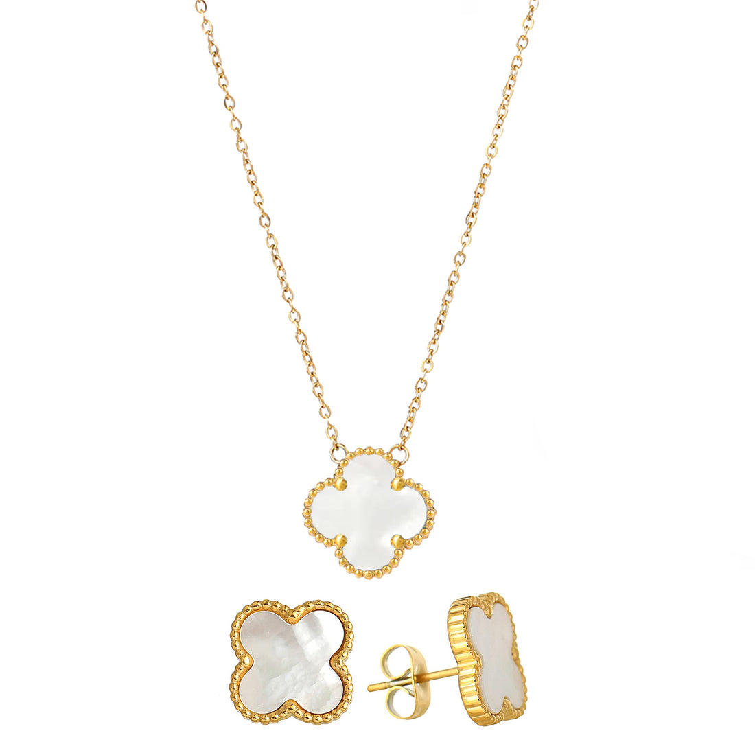 Gold Lucky Clover Jewelry Set - FOLOOTY BOUTIQUE