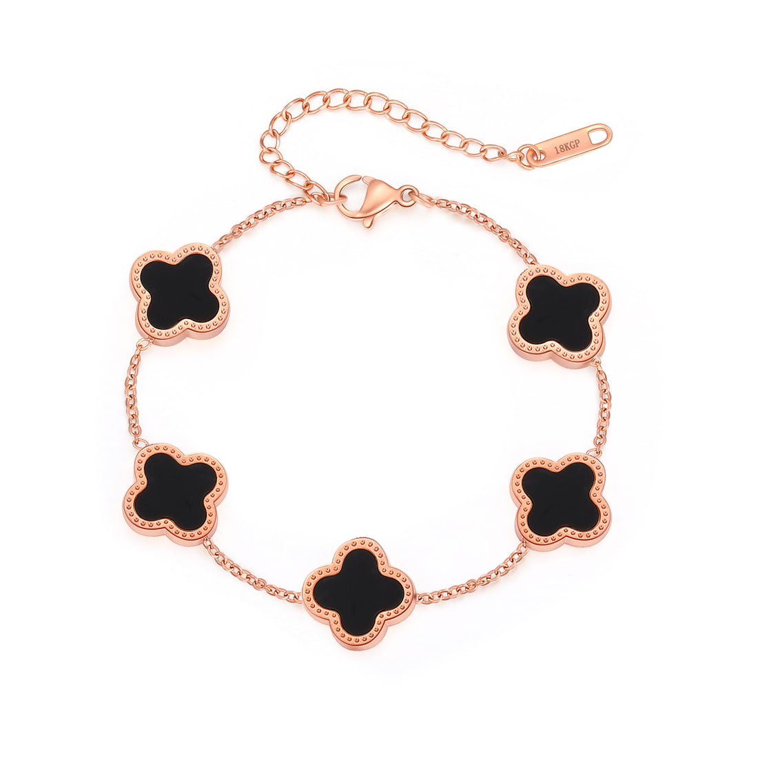 Lucky Clover Cute Rose-Gold Bracelet - FOLOOTY BOUTIQUE