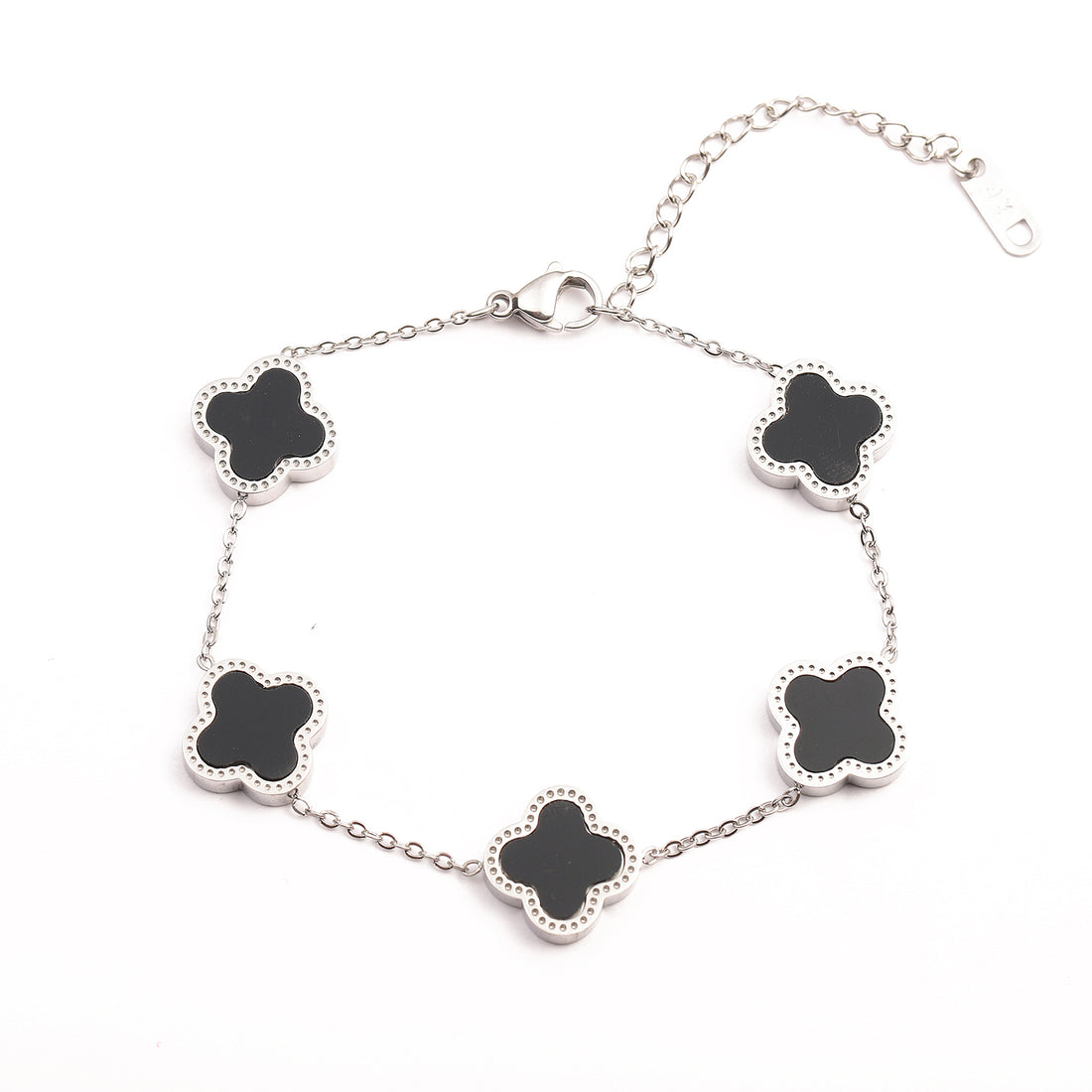 Lucky Clover Cute Silver Bracelet - FOLOOTY BOUTIQUE