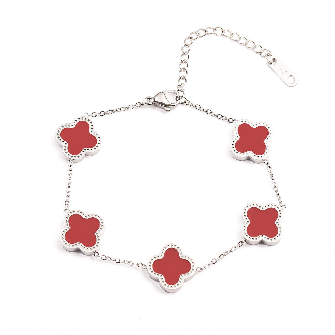 Lucky Clover Cute Silver Bracelet - FOLOOTY BOUTIQUE