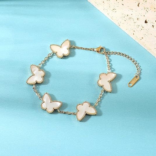 Gold Lucky Butterfly Bracelet - FOLOOTY BOUTIQUE