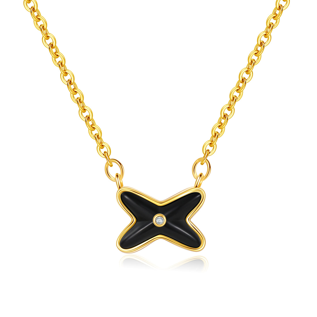 X-Shaped Necklace - FOLOOTY BOUTIQUE