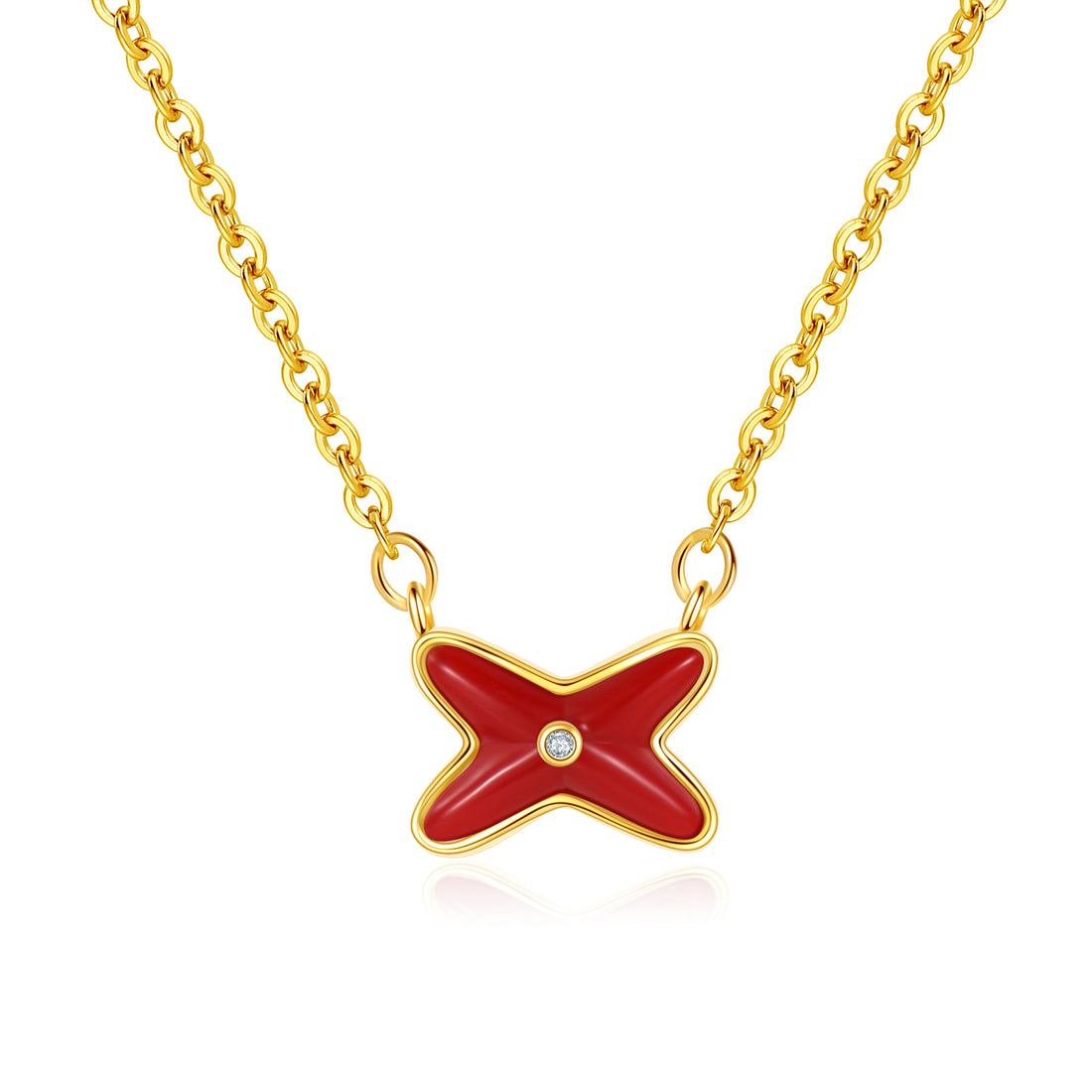 X-Shaped Necklace - FOLOOTY BOUTIQUE