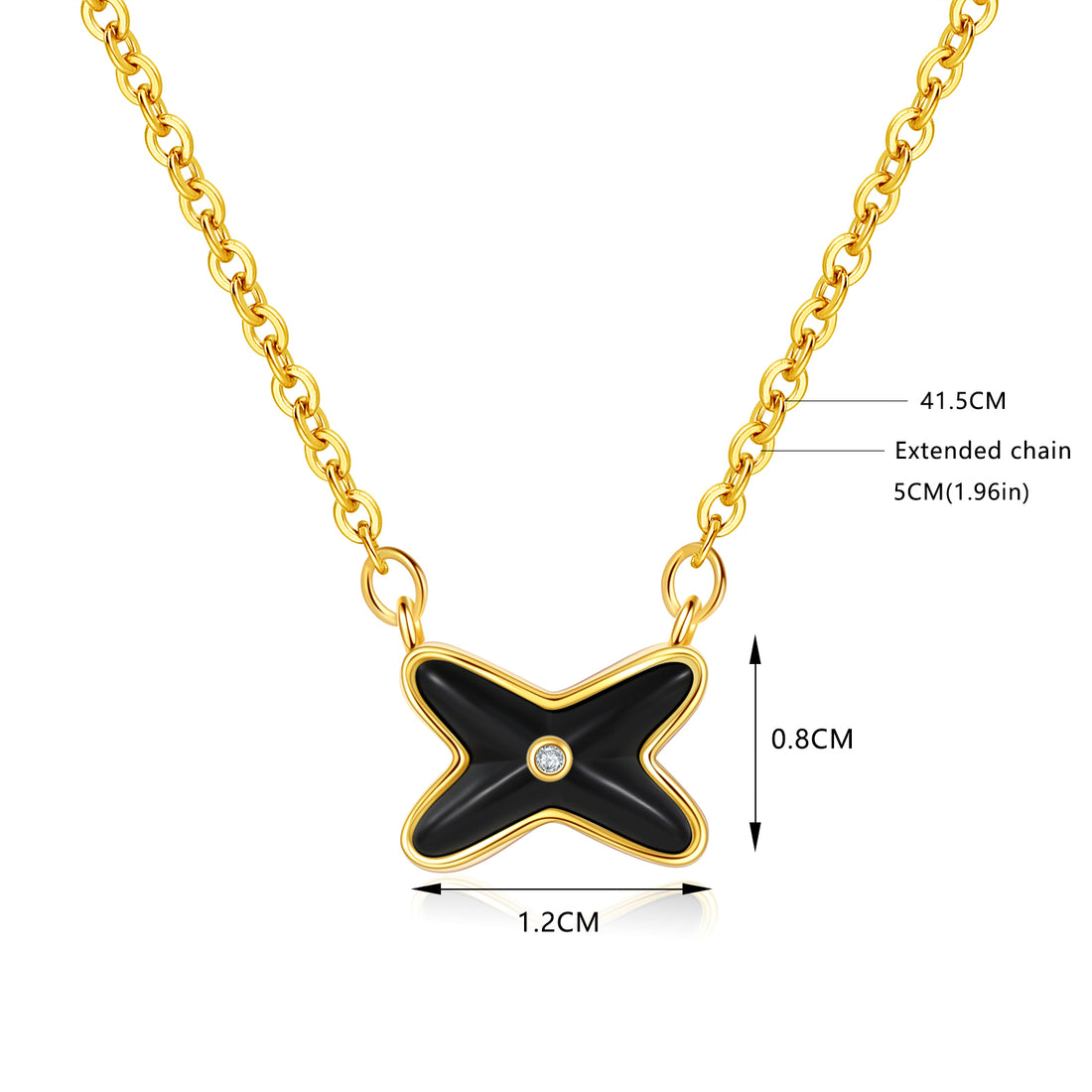 X-Shaped Necklace - FOLOOTY BOUTIQUE